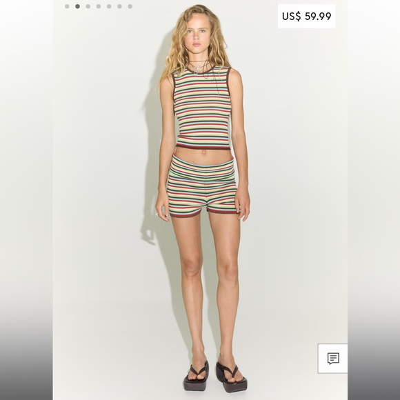 MANGO x Siedres stripe knit shorts and tank set ISO - Picture 7 of 7
